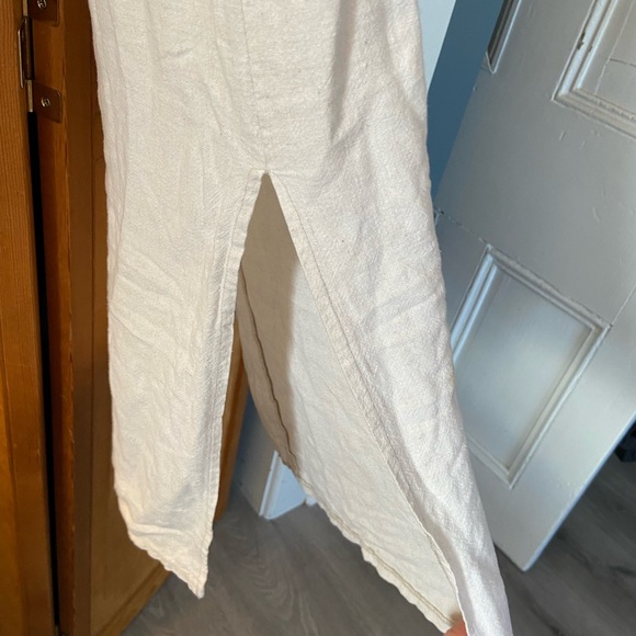 90s Cotton Maxi Dress with twin side slits - Picture 2 of 3